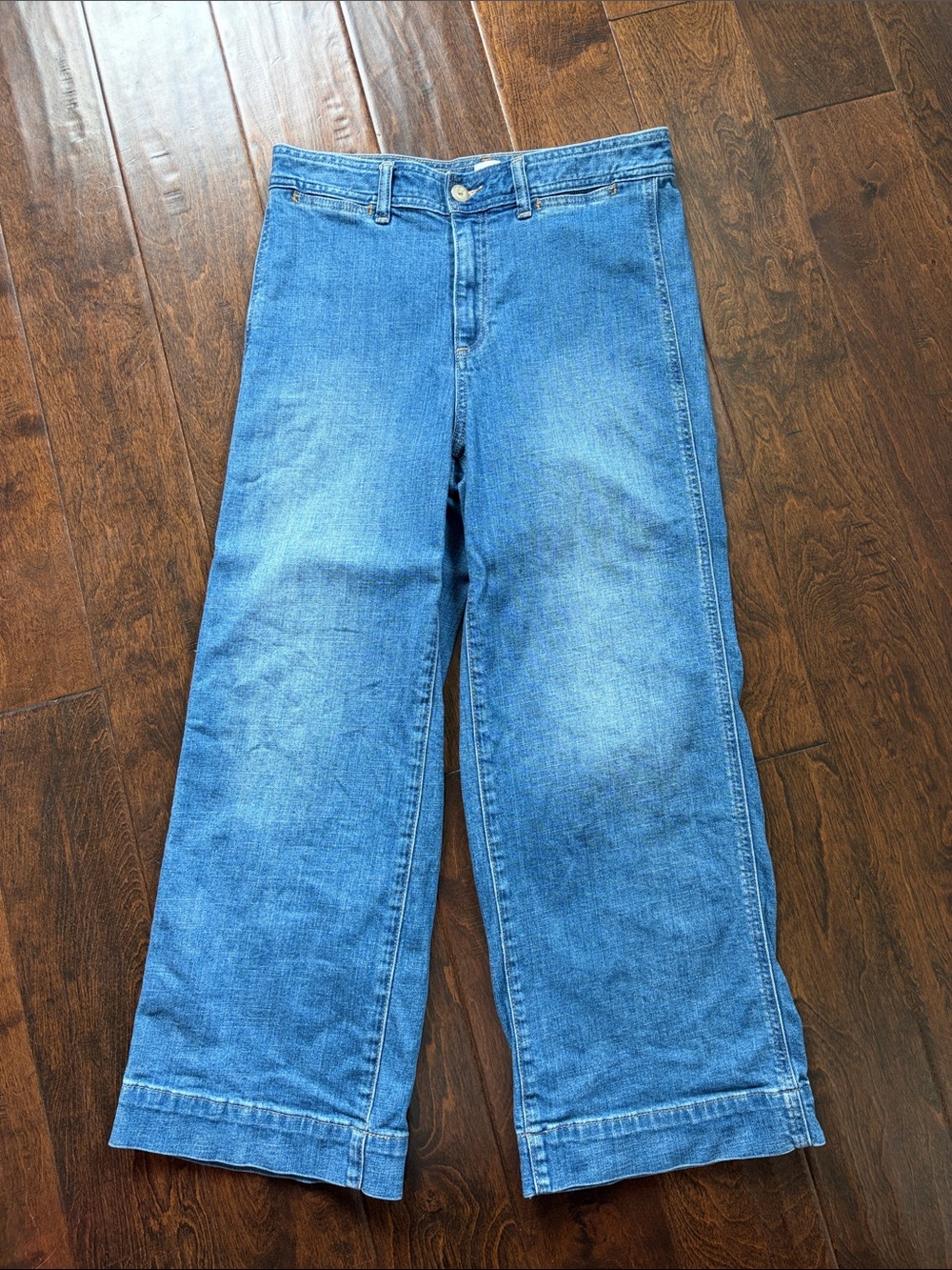 Gap High Rise Wide-Leg Crop Jeans size 6/28